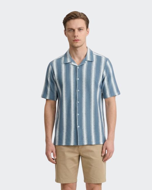 Coastal Breeze Zigzag Stripe Shirt