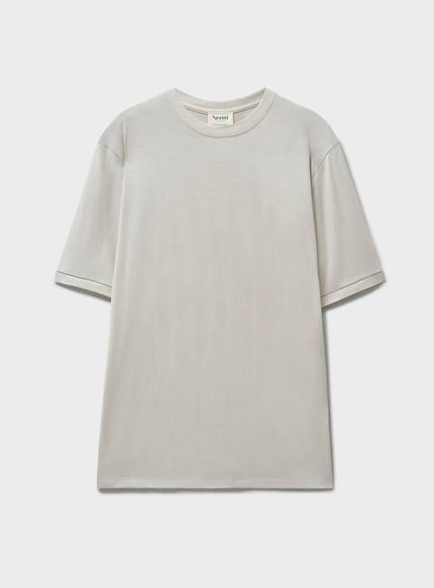 ZQ Merino Wool Jersey Ecru T-Shirt