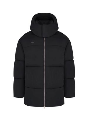 Archive Mens DNA Flower-Warmth Long Puffer—black