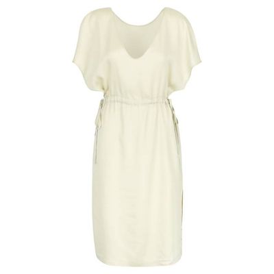 Twist dress cream