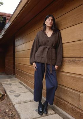 Felted Sweater Coat Walnut