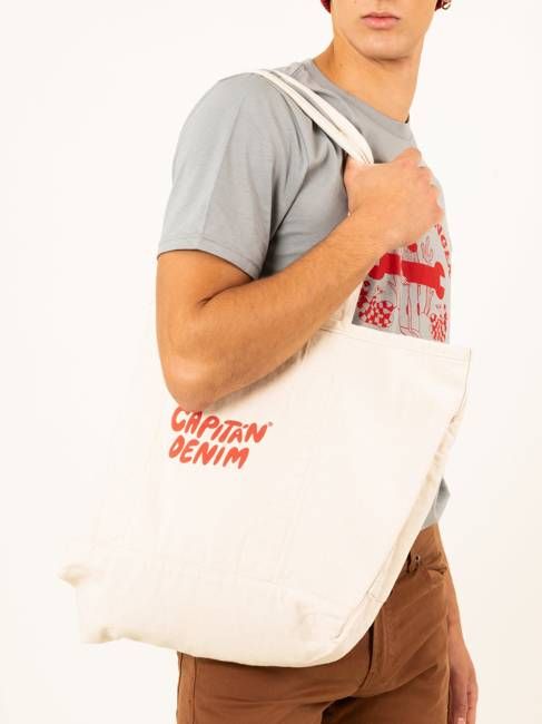 RAW COTTON BAG CAPITAN DENIM