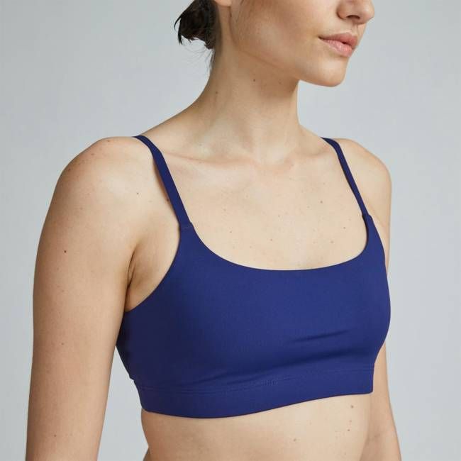 The Invisible Square-Neck Bralette | Ocean Cavern