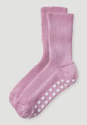 Stopper socks made from pure organic merino wool