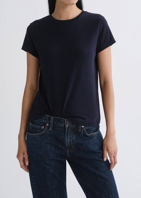 Long Line Adine Tee in Storm