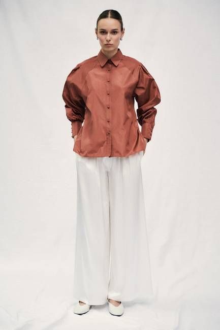 <tc>Rikka Taffeta Blouse</tc>