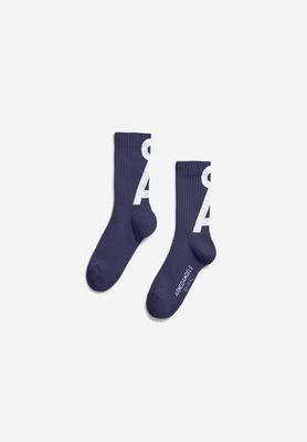 SAAMUS SHORT SOCKS | tinted navy-white