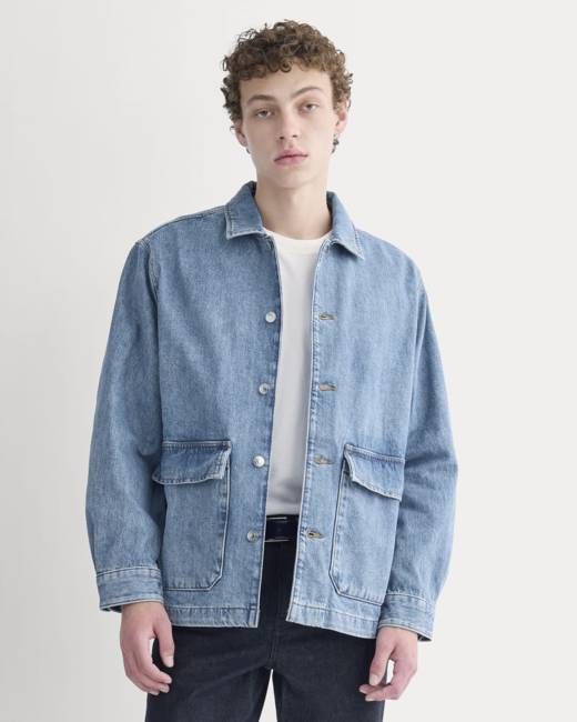Denim Shacket | Vintage Mid Indigo