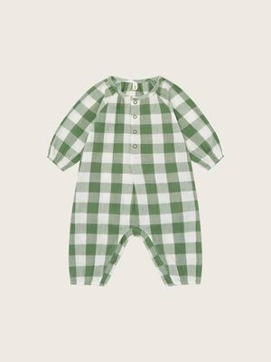 Dill Gingham Onesie