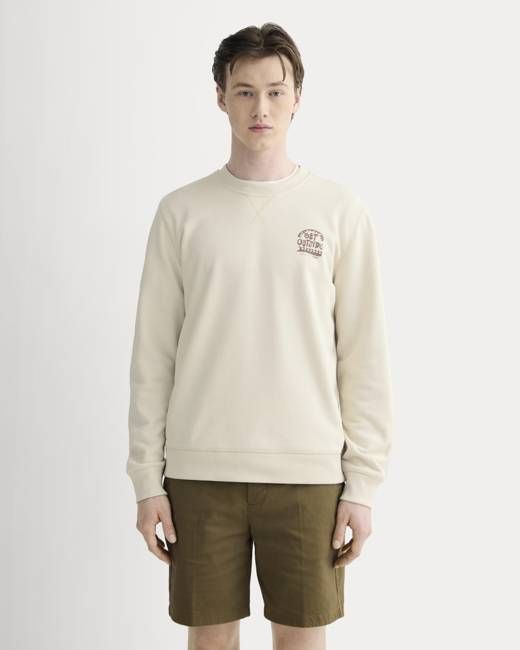 The Everlane x Parks Project French Terry Crew | Natural / Brown