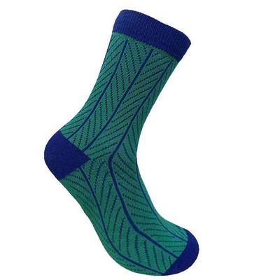 HERRINGBONE - GOTS Organic Cotton Socks Green
