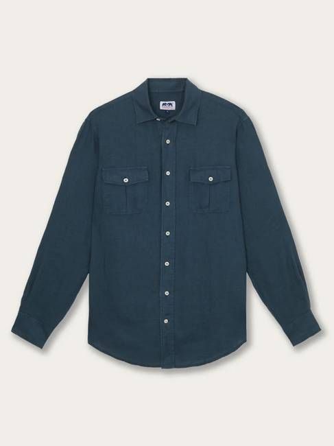 Men's Midnight Blue Andros Hemp Shirt