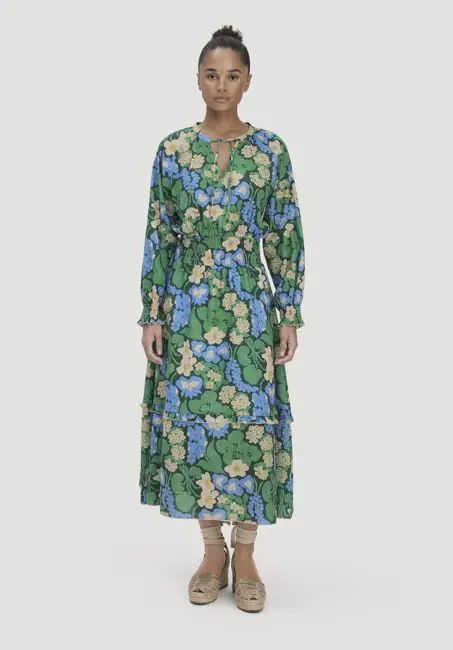 Fabric dress LIV LEE midi made from pure organic cotton