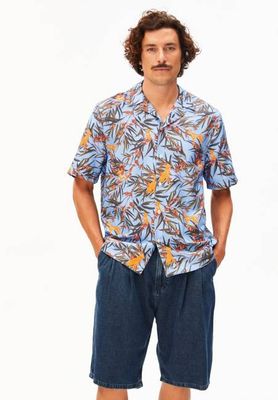 HUNDE-MUSTER KURZÄRMLIGES SHIRT