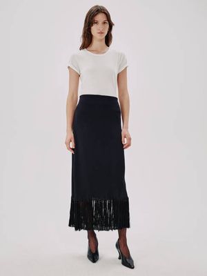 Fringe Skirt | Black