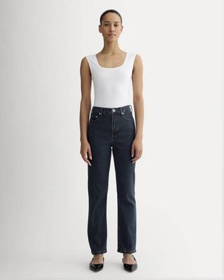 The High-Key Stovepipe Jean | Dark Indigo