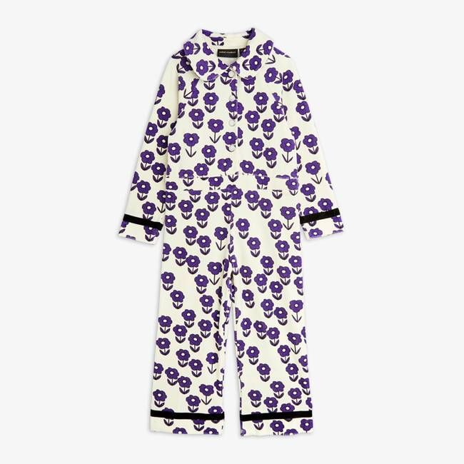 Spaceflower velour jumpsuit