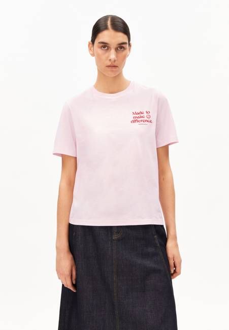 LUALAA EMBRO T-SHIRT | pink mist
