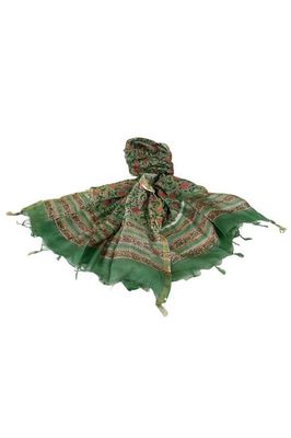 Chanderi Silk Cotton Blockprint Stole No. 32 Jodhpur Edit