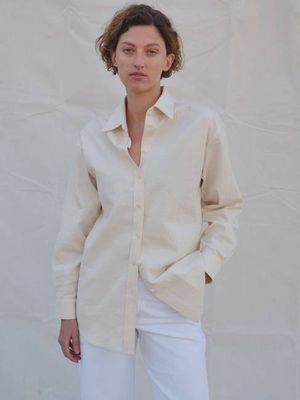 Medlar Shirt in Cream Canvas