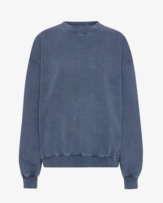 Organic Oversized Crew - Neptune Blue