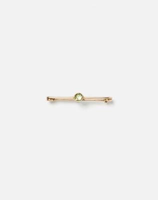 1900s 14k Gold and Peridot Broch Pin