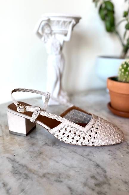 Frankie Walking Slingback - Putty