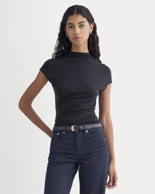 Twist Top in Butterluxe | Deep Navy