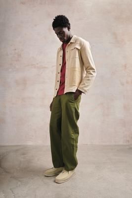 CHRISTOPHIE - Organic twill cotton shirt - Sand patch