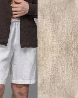 Men's Linen Shorts in Dune