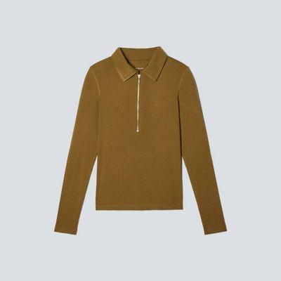 The Super-Soft Zip Polo | Tapenade