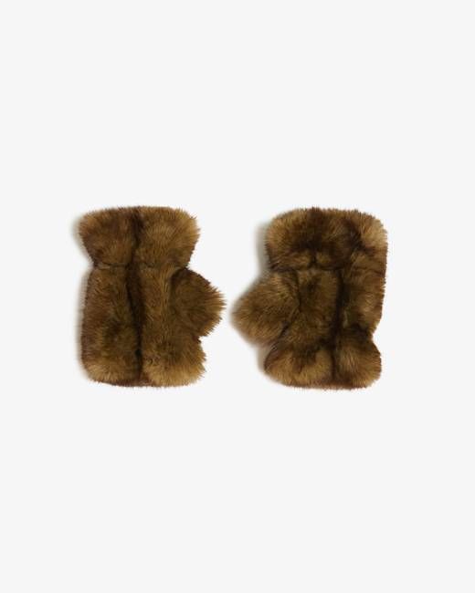 Ariel Mink Fingerless Gloves