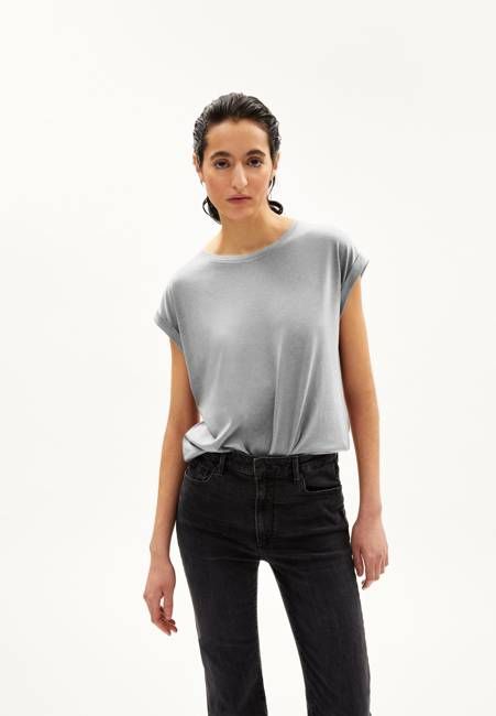 JILAANA T-SHIRT | mid grey melange