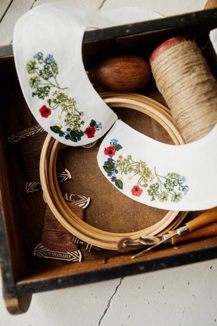 Peter Pan Collar, Garden Embroidery