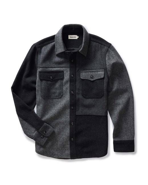 The Patchwork Overshirt in Ash Tweed