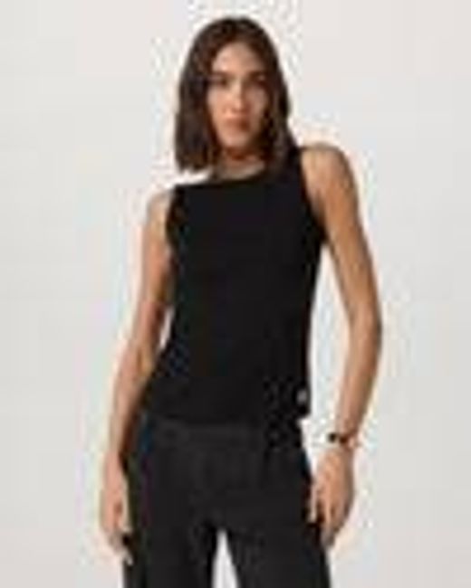 Tuvalu Scoop Back Tank | Women's Black Tank Top | Vuori