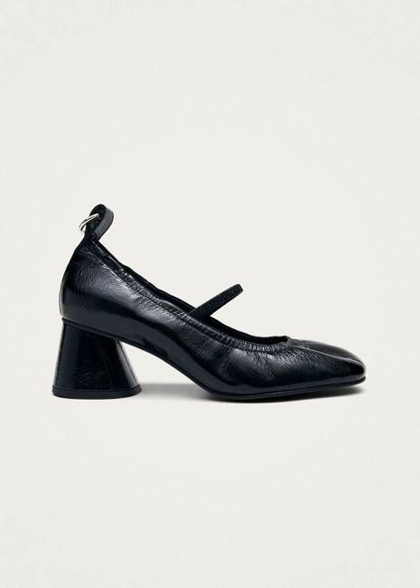 Rhiane Patent Black Leather Pumps