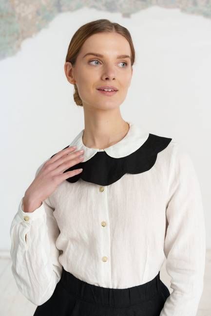 Magnolia Collar, Linen