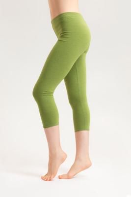 Bio Capri Leggings verde meliert (grün) -