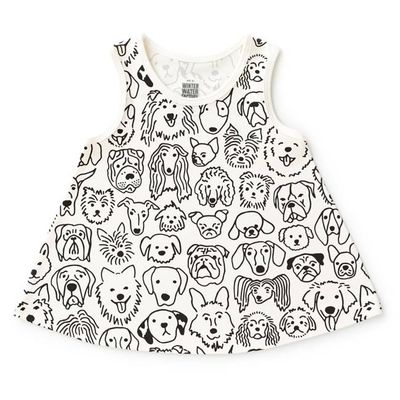 Iris Baby Tunic - Dogs Black