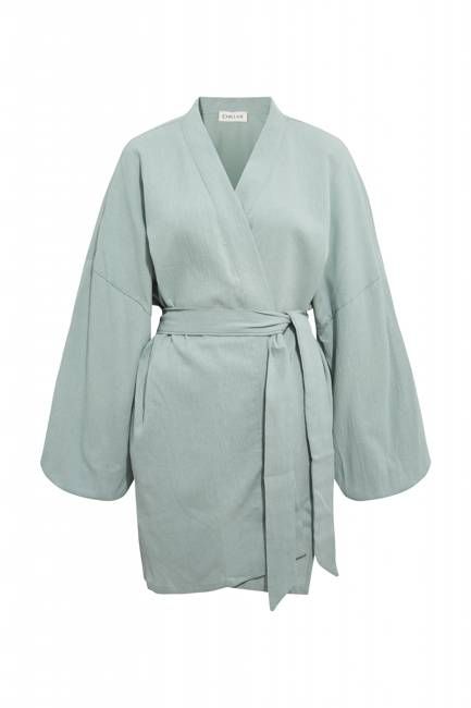 Alice Mint Crinkle Gauze Kimono - Chillax.co
