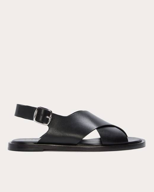 The City Crossover Sandal | Black