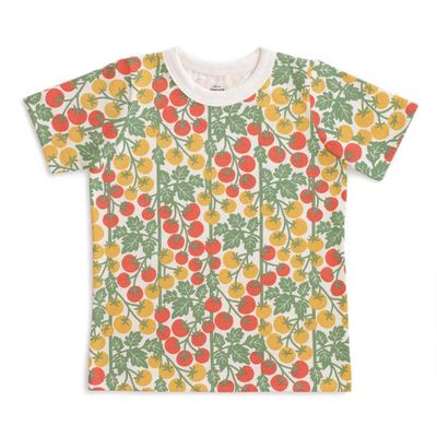 Short-Sleeve Tee - Tomato Vines Red & Yellow