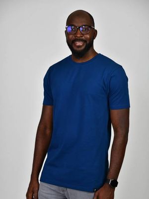 Organic Extra Long Slim T-Shirt (Navy)