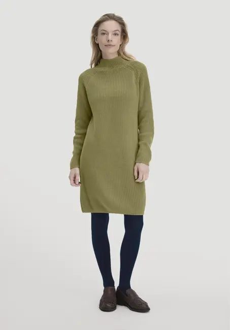 Regular knit dress made from pure organic cotton