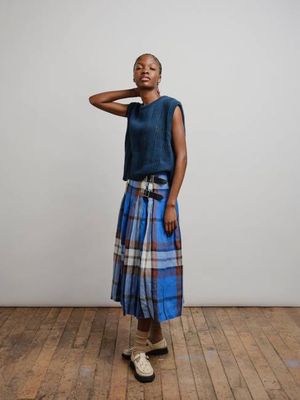 Katt Eyelet Vest - Viridian