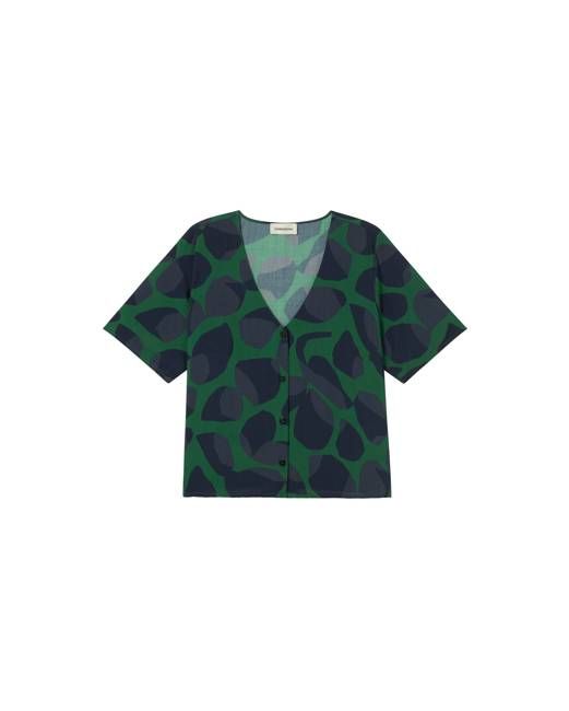 Green leaf Ecovero Libelula blouse
