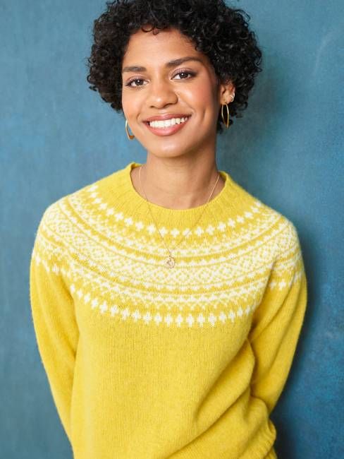 Lowie Yellow Lambswool Snow Jumper