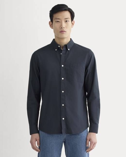 The Slim Oxford Shirt | Navy | Standard