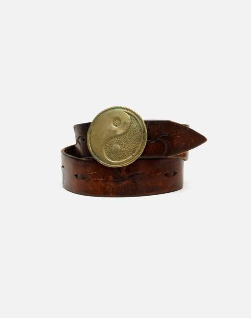 70s Yin Yang Brass Belt